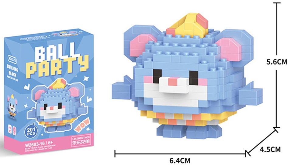 T-F3.2 W2603-16 Mini Building Block Set Mouse