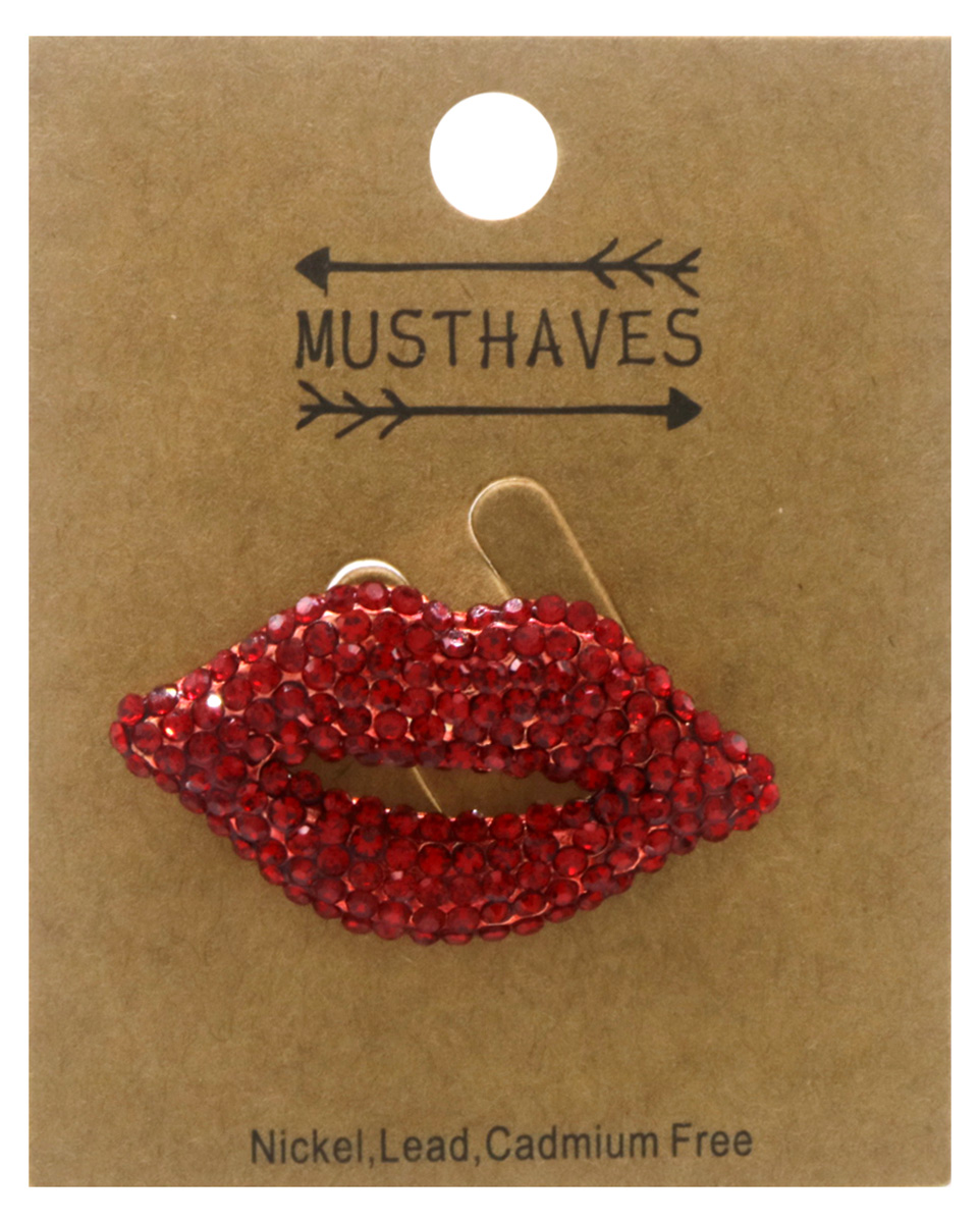 I-E6.3 P1035-009 Brooch Lips 4cm
