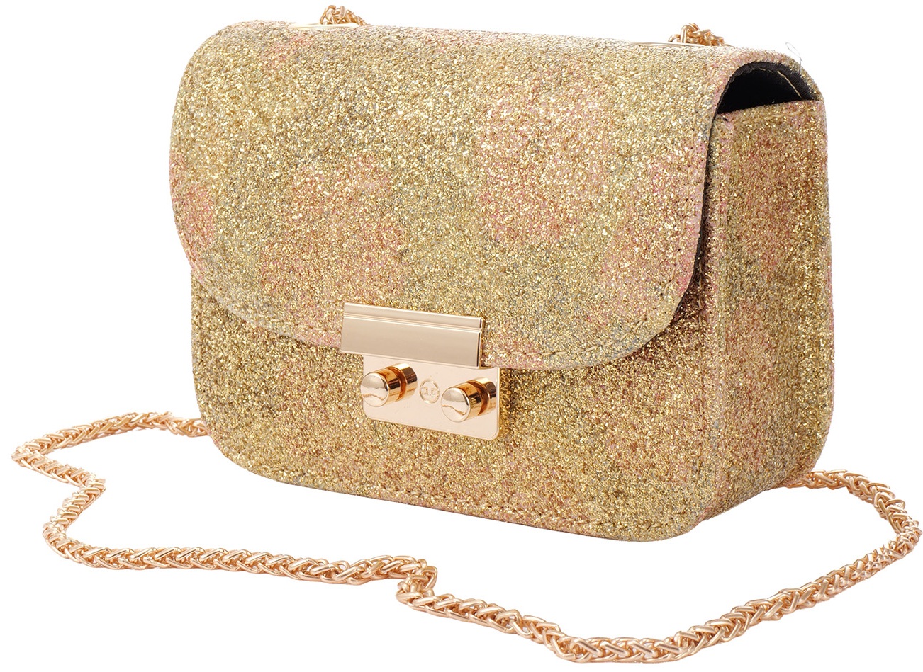 R-P4.2 BAG1117-001 PU Bag Glitters 17.5x13x7cm