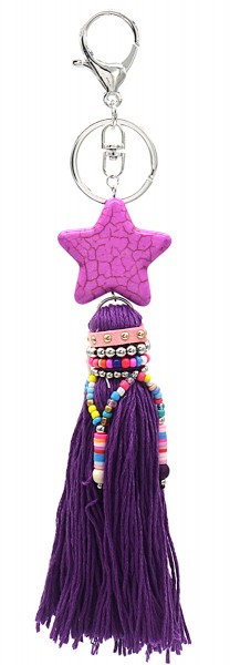 C-D24.2 KY536-166 Keychain Star 20cm Purple