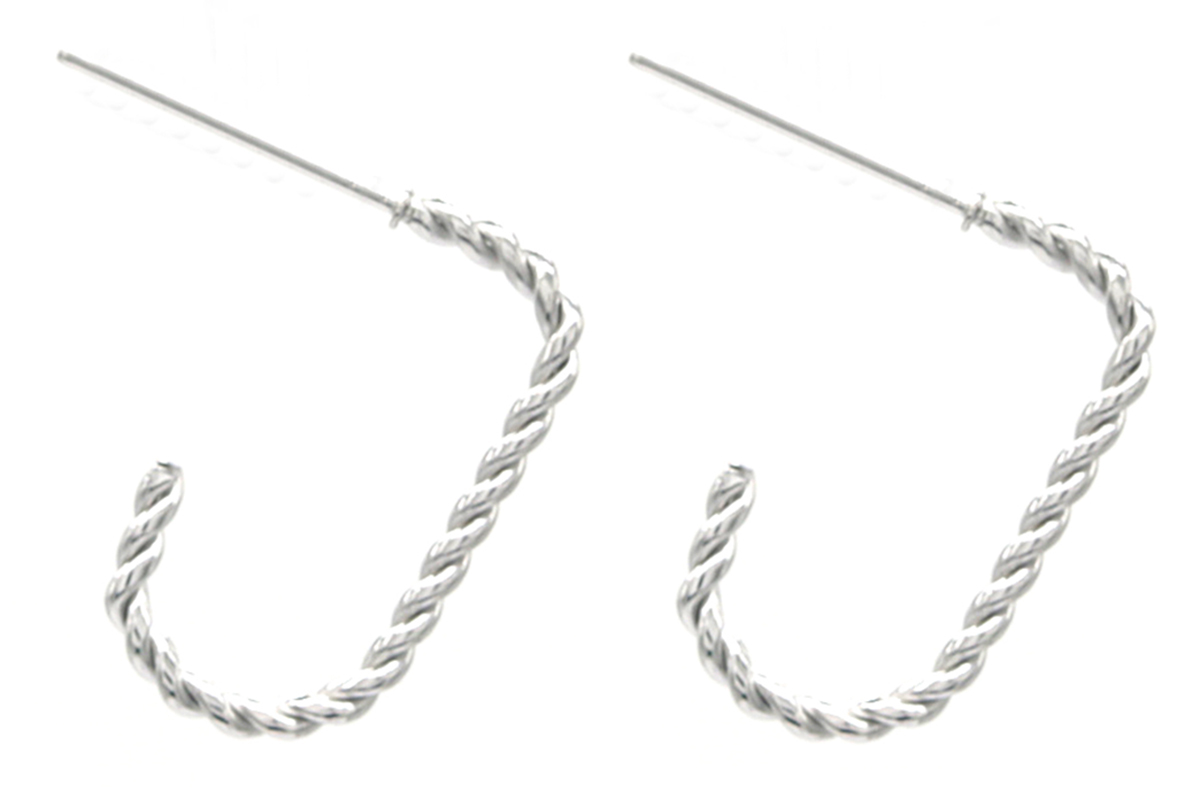 C-B5.1 E031-063S S. Steel Earrings 2x1cm