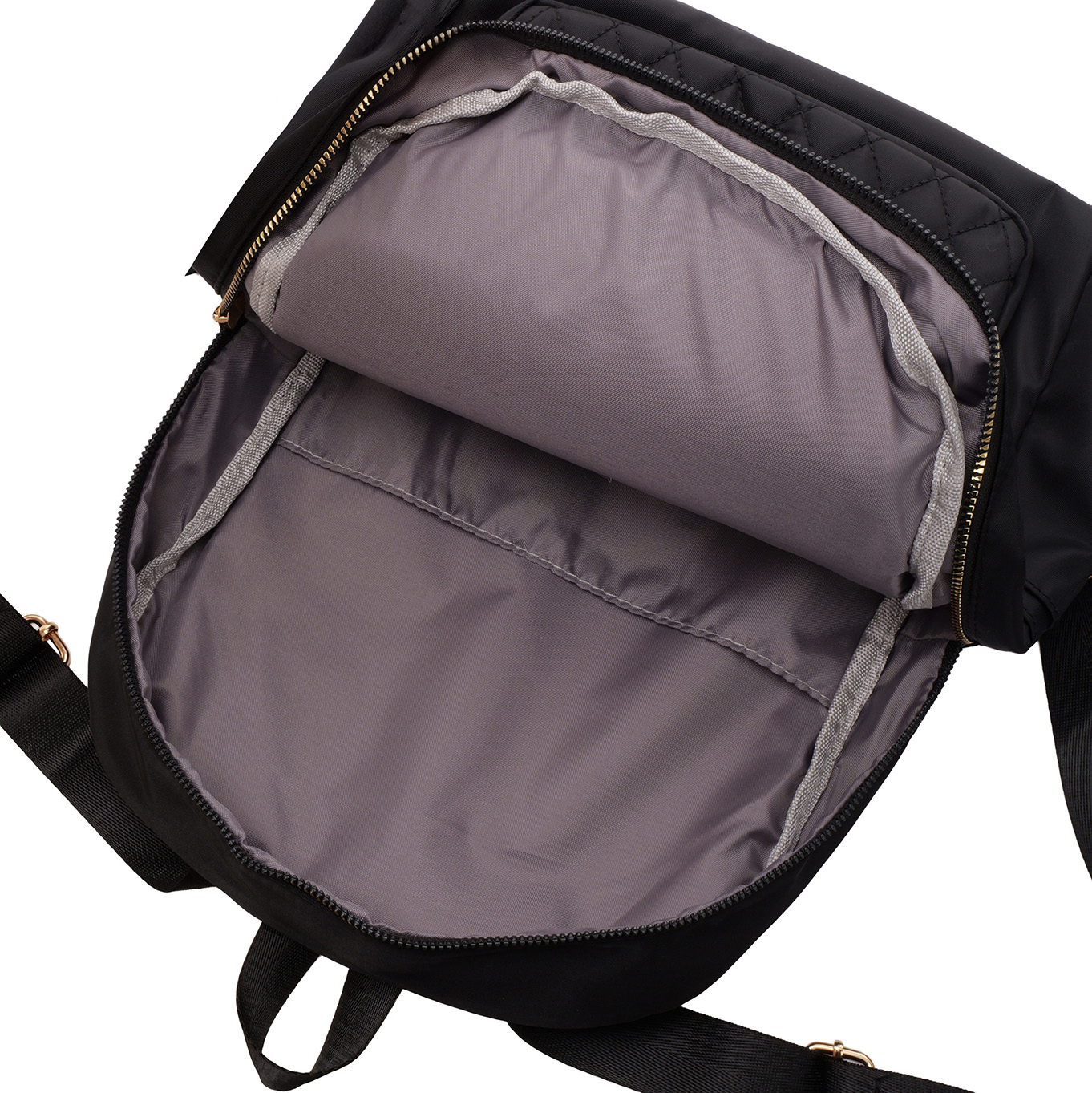 R-D6.2 BAG1118-001-1 PU Backpack 33x30cm Black