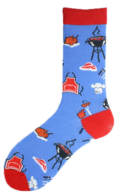 S-F8.2 SOCKS2424-073-8 Pair of Socks Size 38-45 BBQ