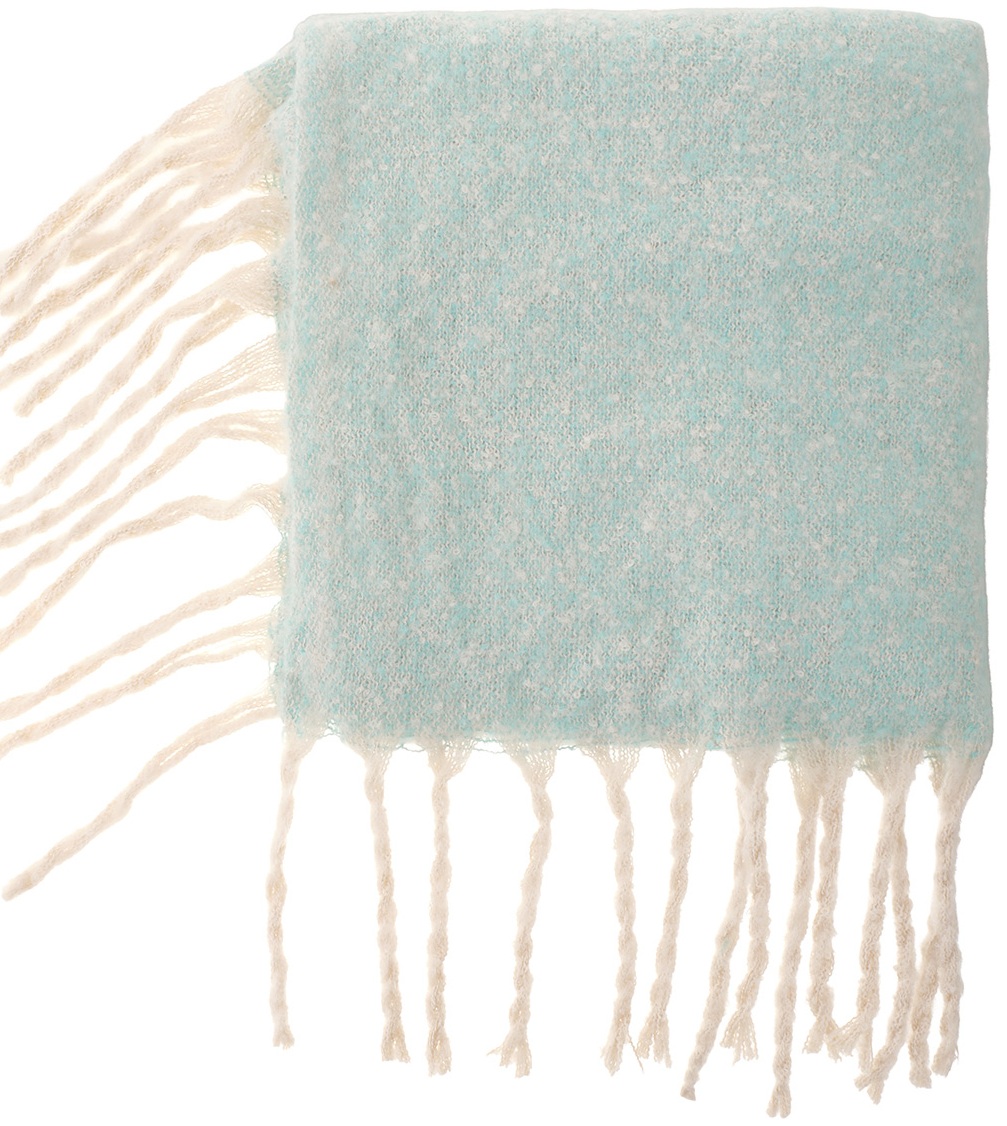 Q-H2.1 SCARF2588-011-2 Woven Winter Poncho Blue Q-H2.1 SCARF2588-011-2 Woven Winter Poncho Blue