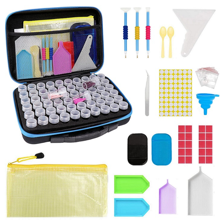 Y-A5.5 TOOL2112-080 Diamond Painting Tool Set 31x20x7cm - 60 Jars Y-A5.5 TOOL2112-080 Diamond Painting Tool Set 31x20x7cm - 60 Jars