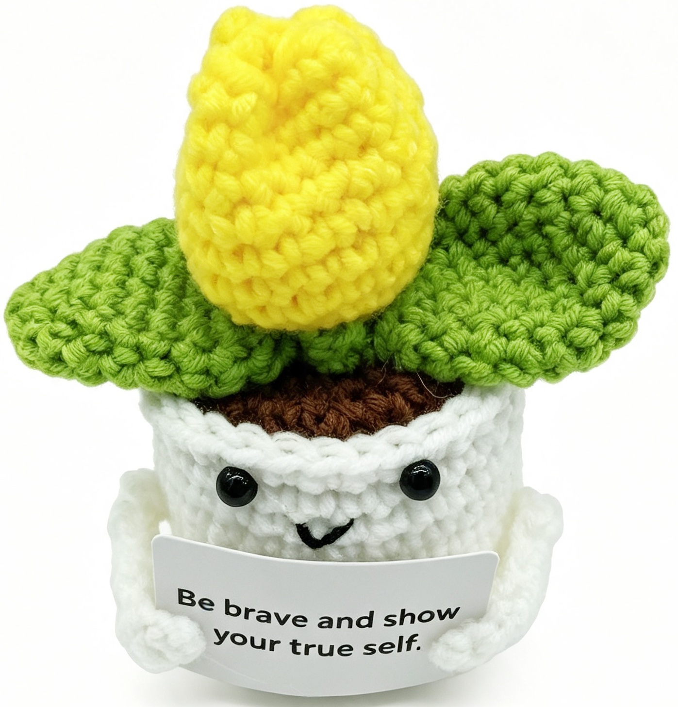 R-G6.1 DC2550-040 Knitted Positive Flower 10cm 