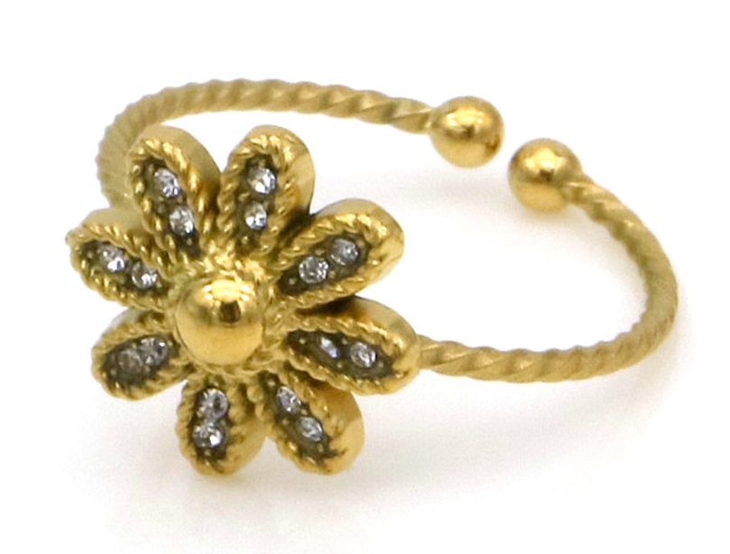 H-A4.2 R25106-006G S. Steel Ring Flower Adjustable