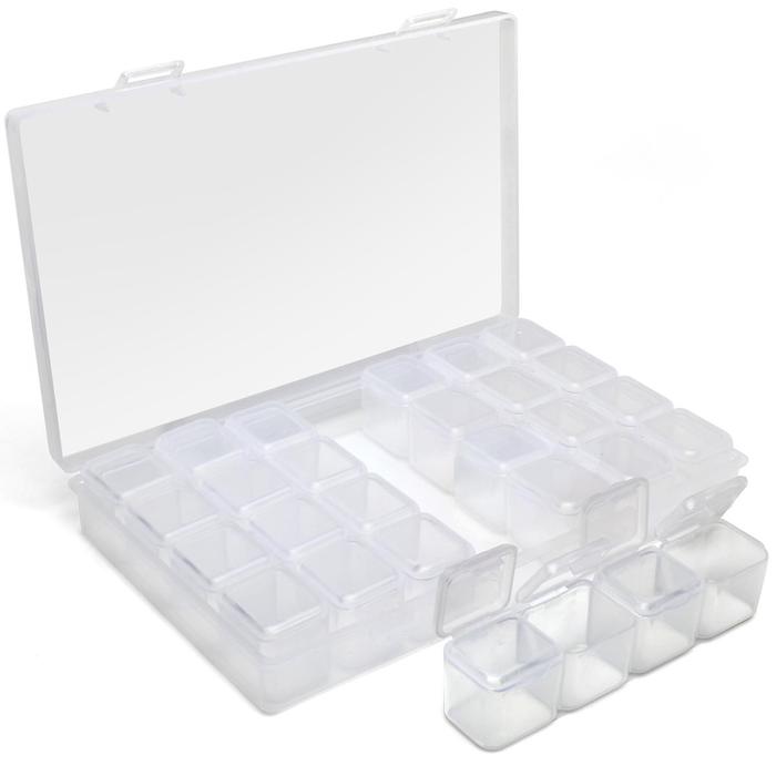 T-H3.2 TOOL2112-055 Box 18x11x2.5cm with 28 Jars