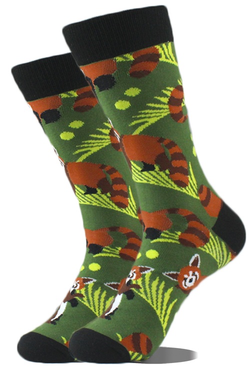 S-D3.2  SOCKS2607-003 Pair of Socks Size 38-45 Red Panda
