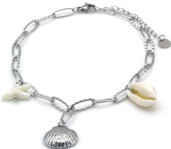 A-D9.2 ANK1036-003S S. Steel Anklet Shells