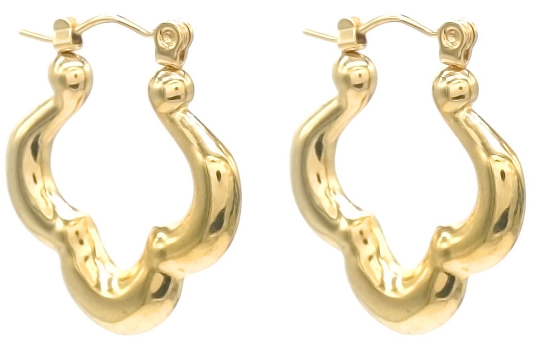 D-D3.3 E68-033G S. Steel Earrings 2.5cm