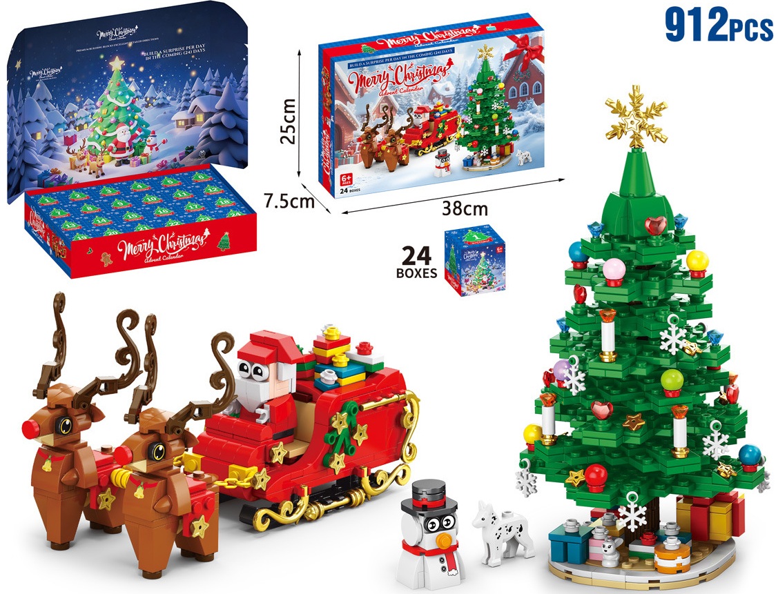 R-K2.1 TOY9158 Mini Building Blocks Advent Calendar Christmas 