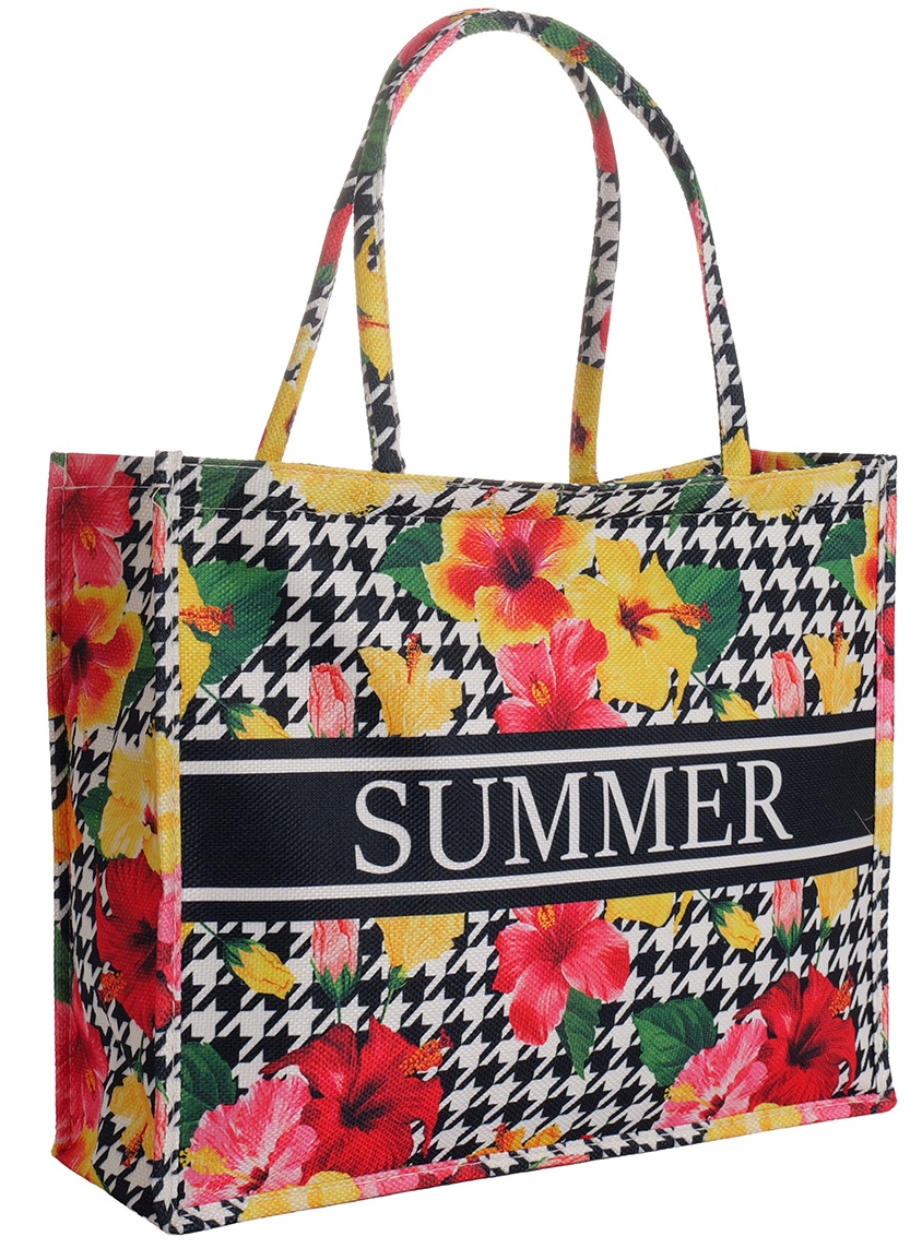 Y-A6.4  BAG1111-001-2 Shopper Bag Summer 42x32x13cm 
