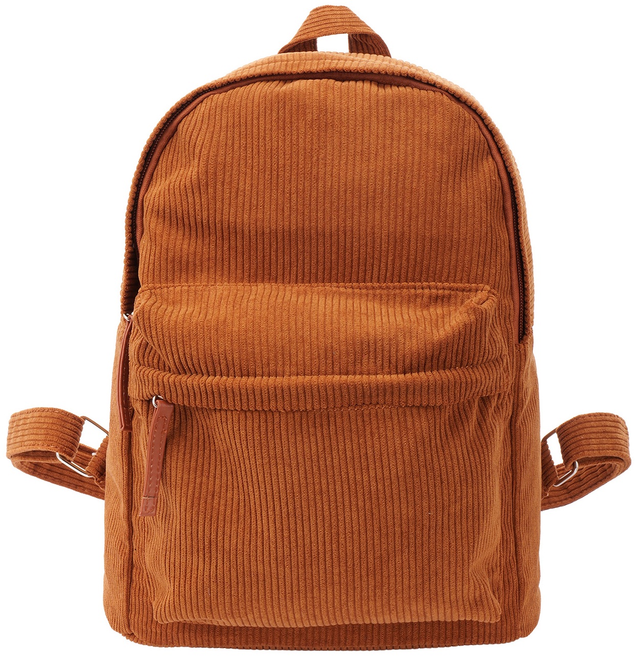 T-A7.1  BAG1117-008-2 Rib Fabric Backpack 32x29x14cm Brown