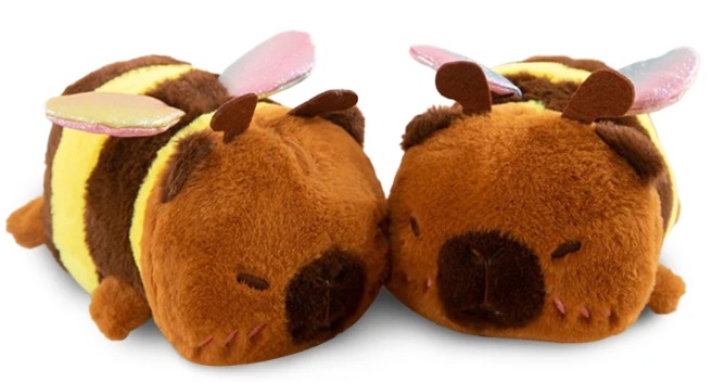 Y-B4.5 TOY945-026 Plush Capybara Bee 22cm