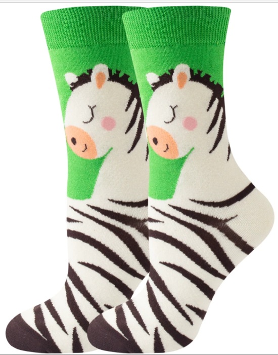 S-E1.2 SOCKS2512-114  Pair of Socks Size 36-43 Zebra