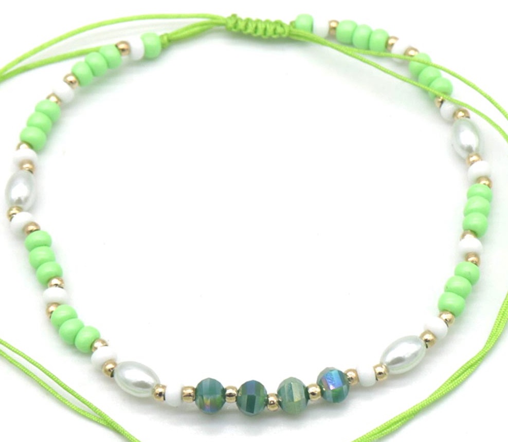 J-A5.3 ANK830-009-8 Anklet Green