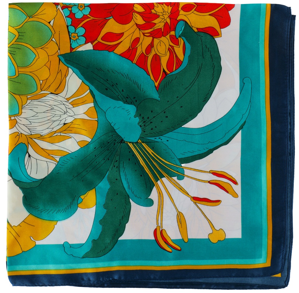 X-B3.2 SCARF1107-002-27 Summer Scarf 70x70cm