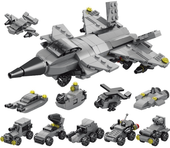 Z-F3.3 TOY9115 Building Blocks Sets 10 in 1 in display - 10pcs