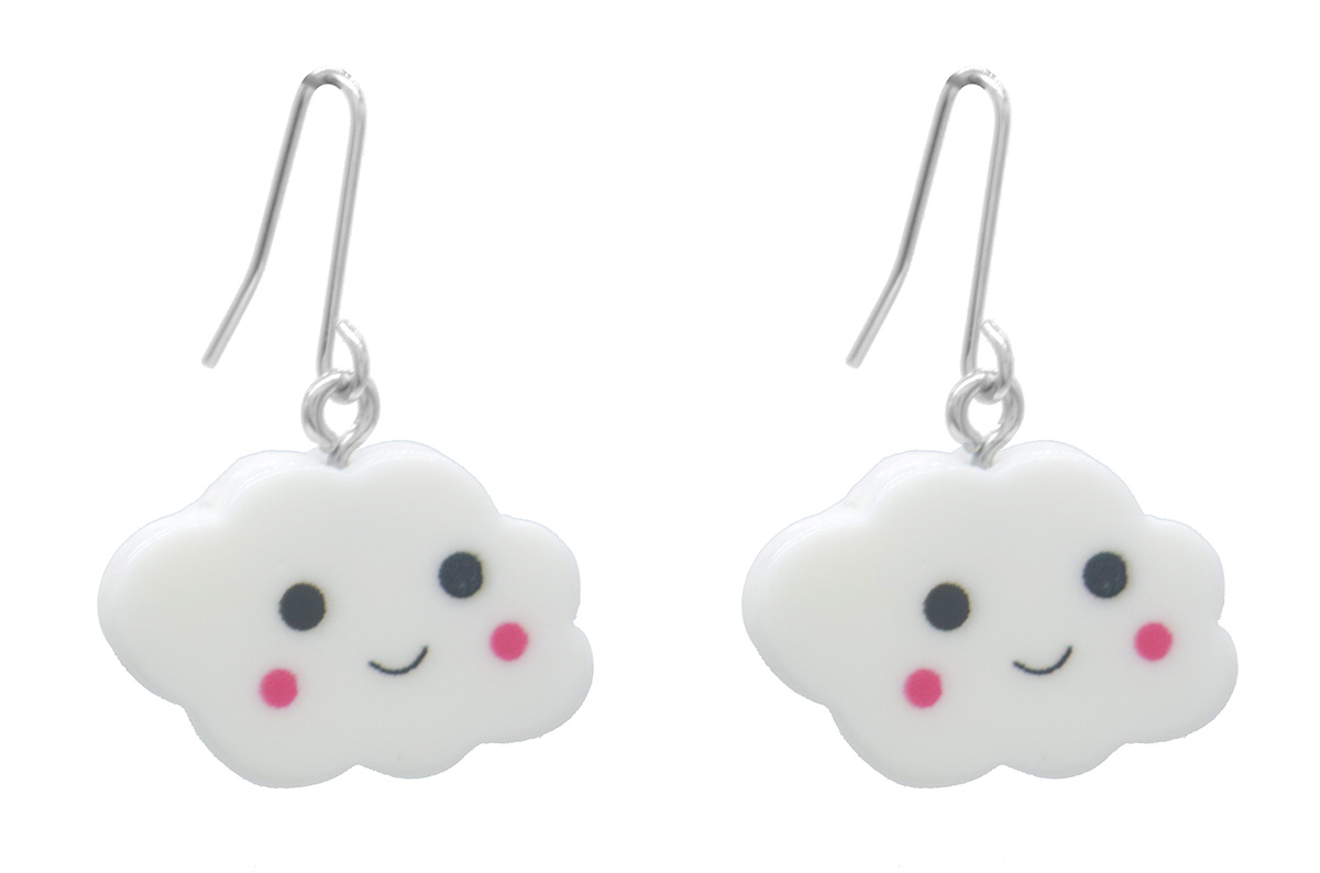 D-F18.4 K3-ZSE008 Bijoux Oorbellen Wolkje