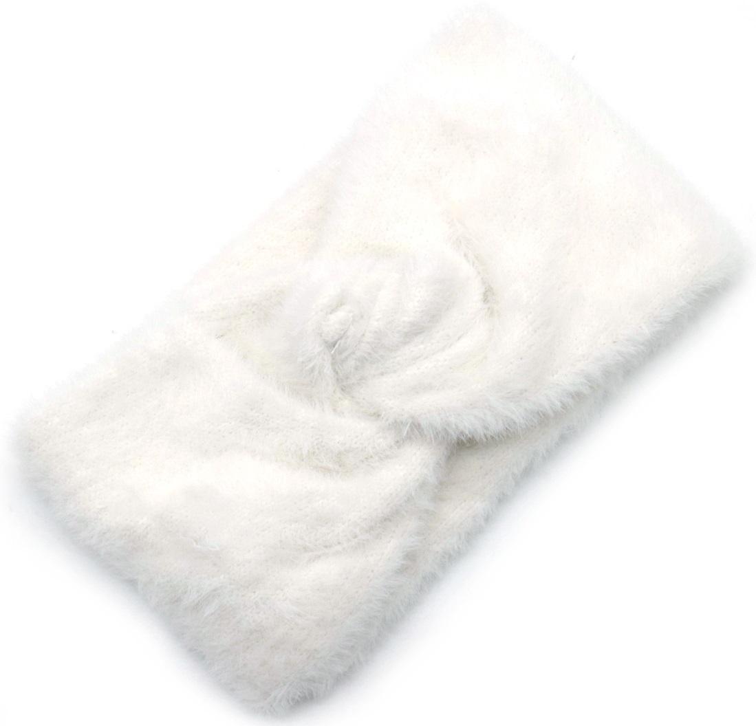 G-C1.1  H071-027-4 Fluffy Winter Headband White