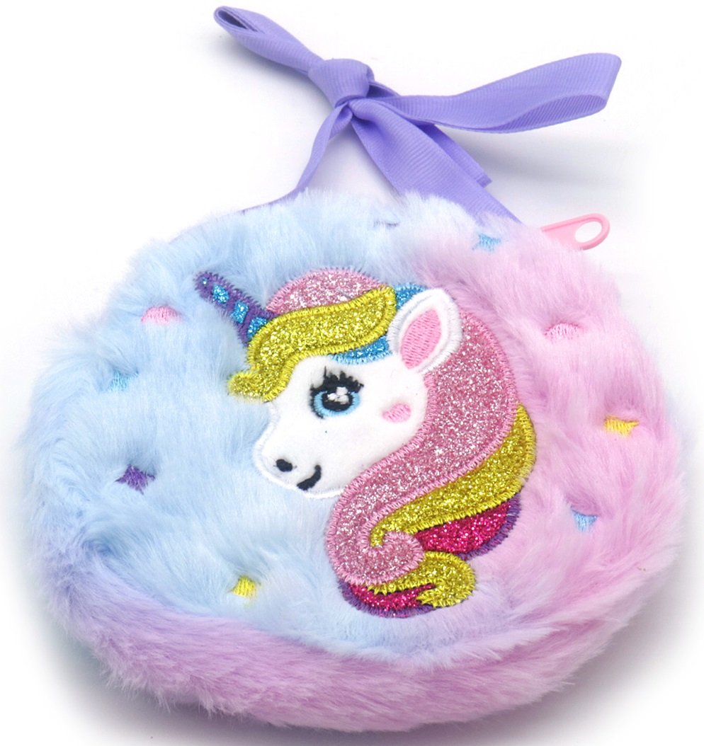 S-F8.2 WA2403-085-2 Plush Wallet Unicorn 12cm