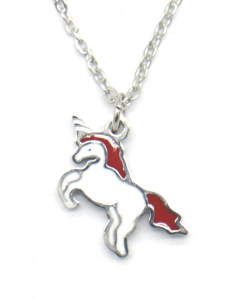 H-A8.2 N221-306S S. Steel Kids Necklace 15mm Unicorn 35-41cm