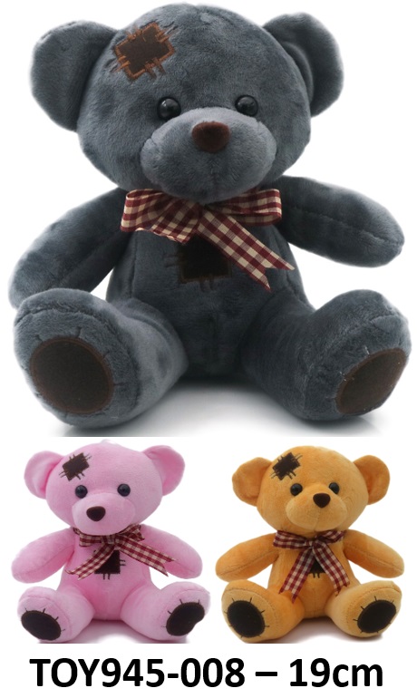 Y-D2.1 TOY945-008 Plush Bear 19cm - Mixed Colors - 1pc