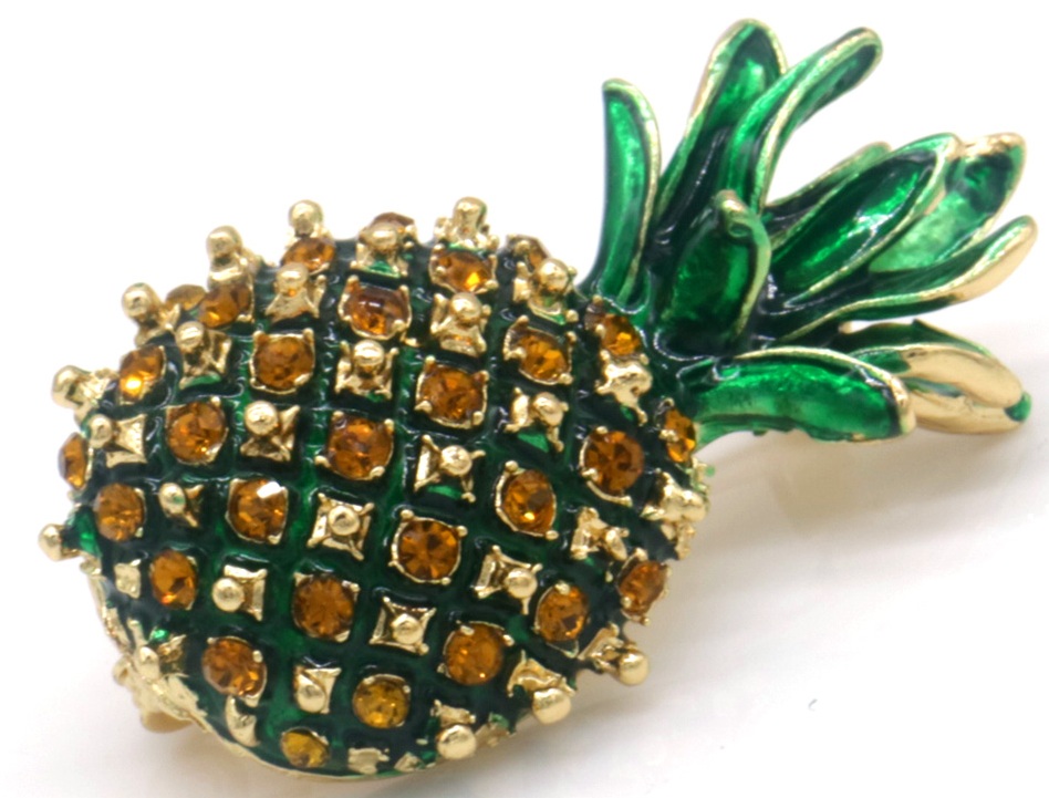 I-F2.2 P1035-007 Brooch Pineapple 5.5cm