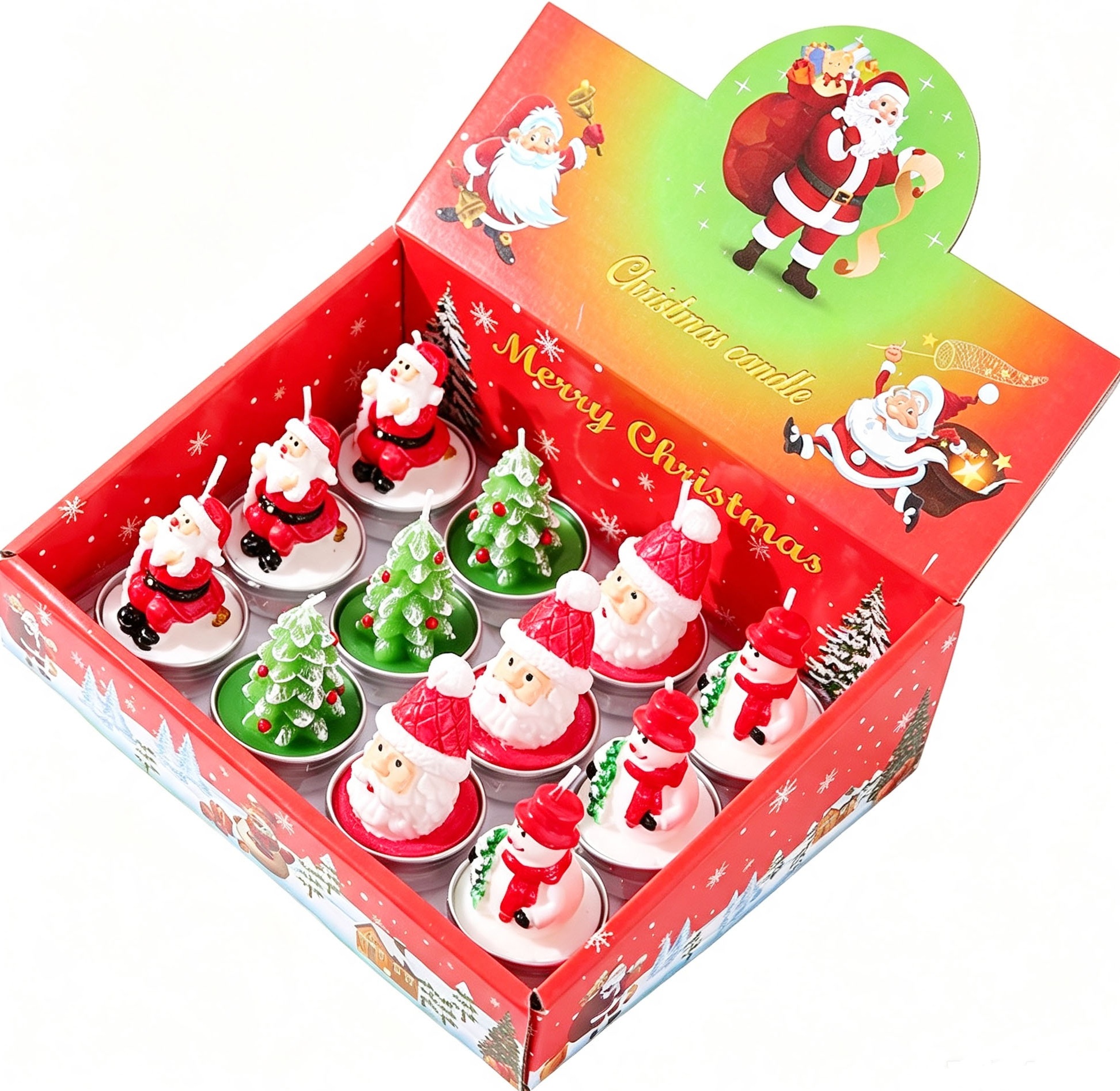 T-N3.1 CA2630-008-3 Christmas Candles - 12pcs