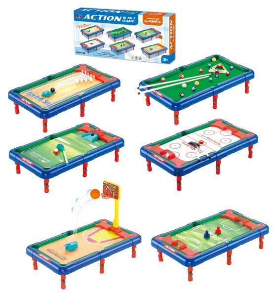 Z-C1.3 WFM946488 Table Top Games 6 in 1 43x24.5x12cm Z-C1.3 WFM946488 Table Top Games 6 in 1 43x24.5x12cm
