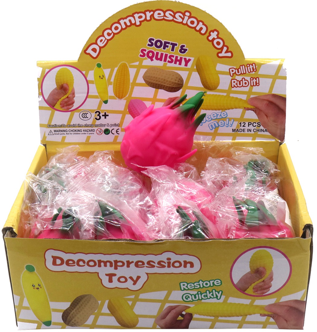 T-K2.1 TOY2535-029 Decompressio Toy Squishy Dragon Fruit 8cm - 12pcs