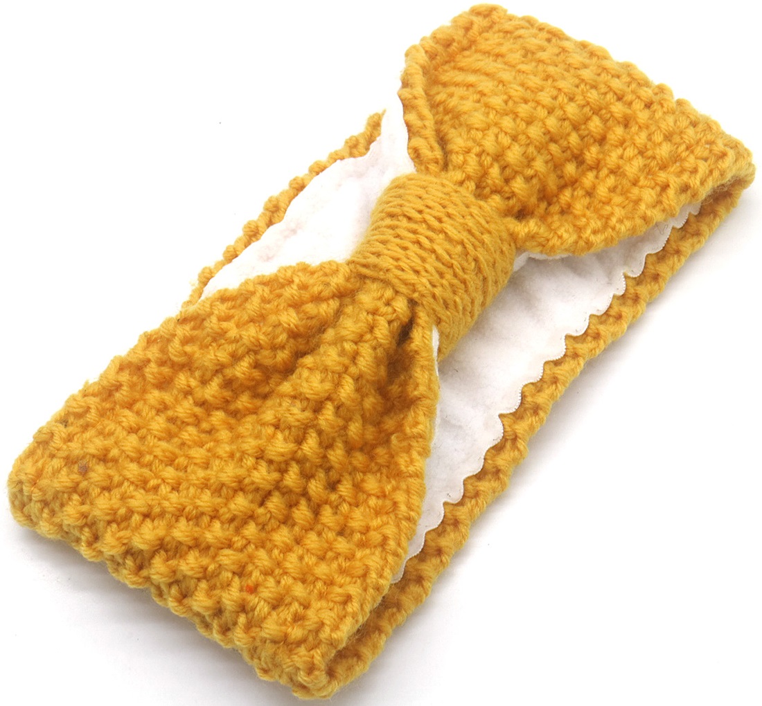 R-A3.2 H071-025-1 Winter Headband Ocher Yellow