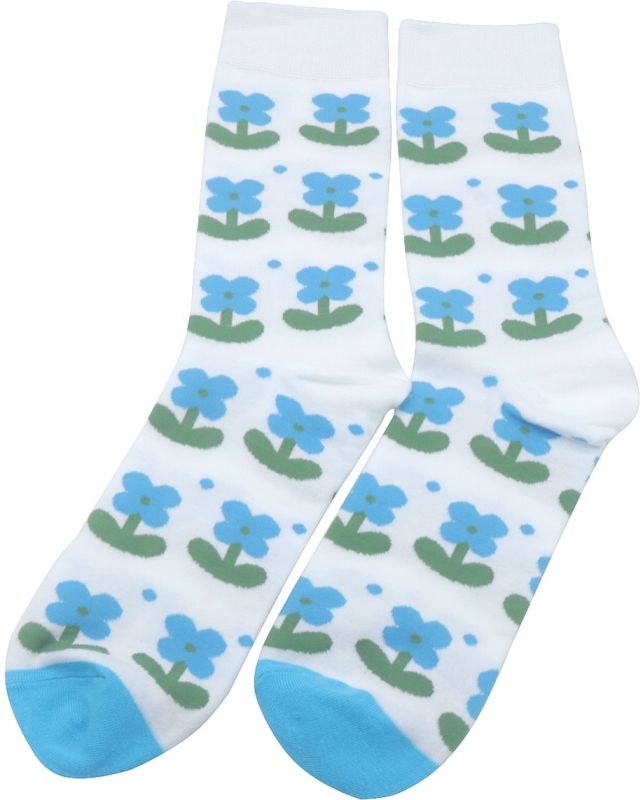 S-G1.2 SOCKS2512-076 Pair of Socks Size 38-45 Flowers