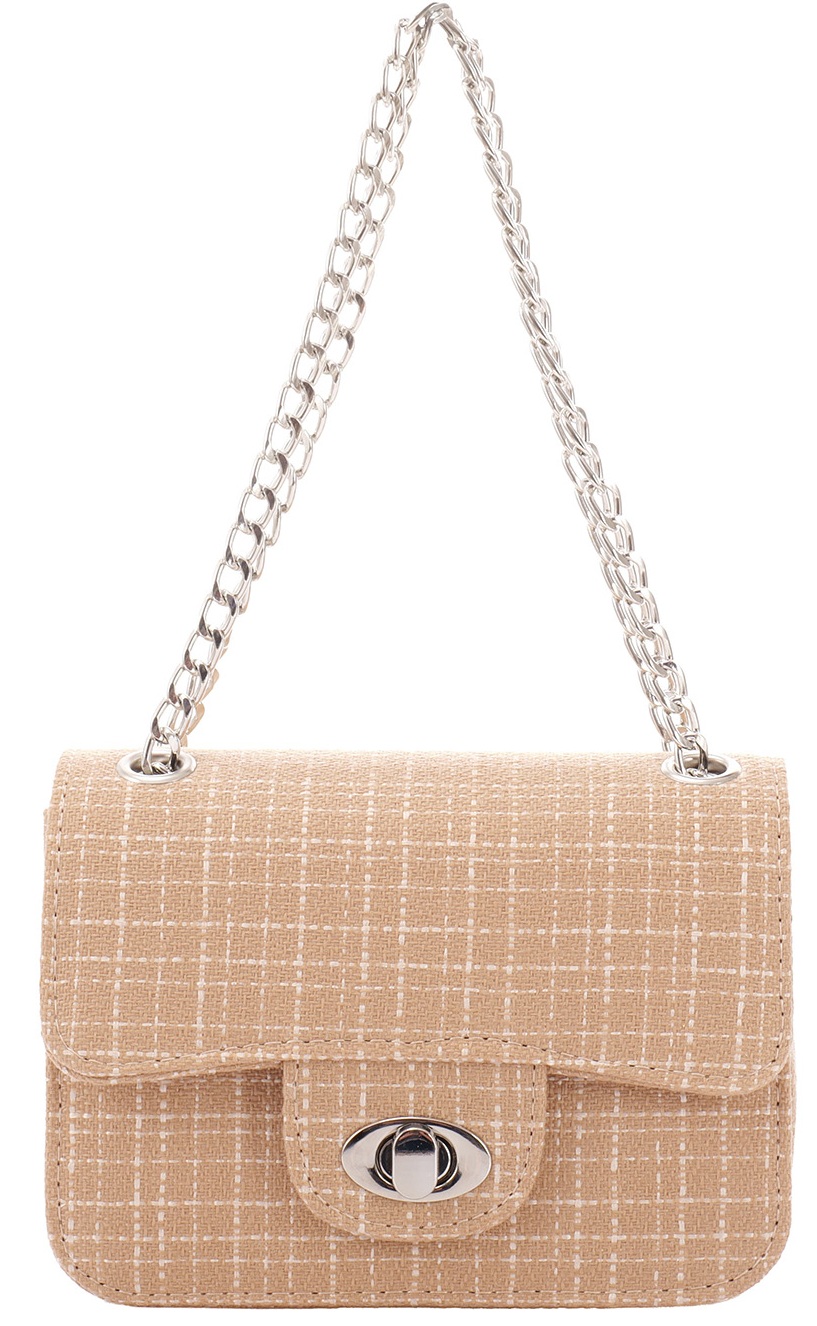 T-N4.1 BAG1117-004-3 PU Bag 18.5x13.5x6.5cm Brown