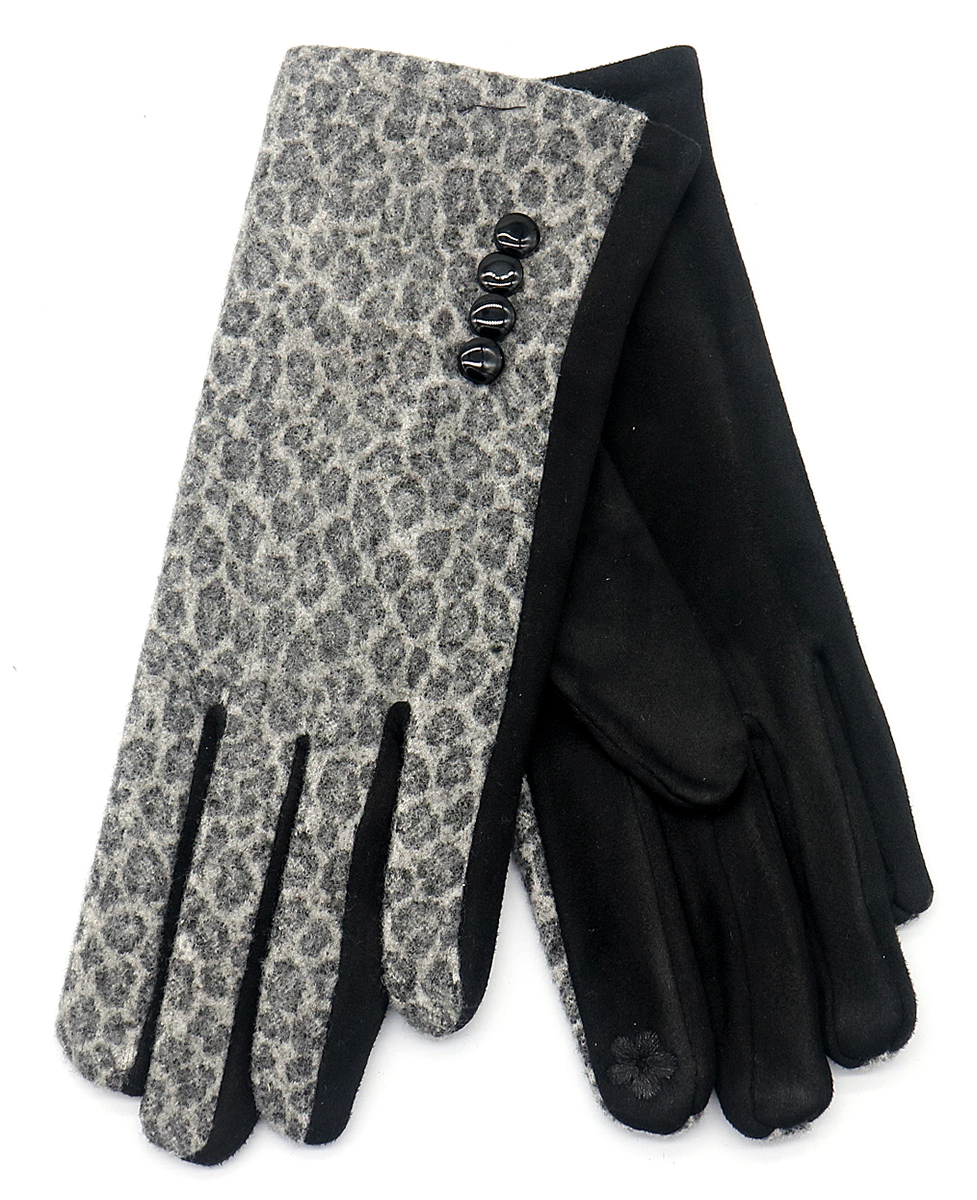 X-B7.1 GLOVE403-080C Gloves Leopard Grey
