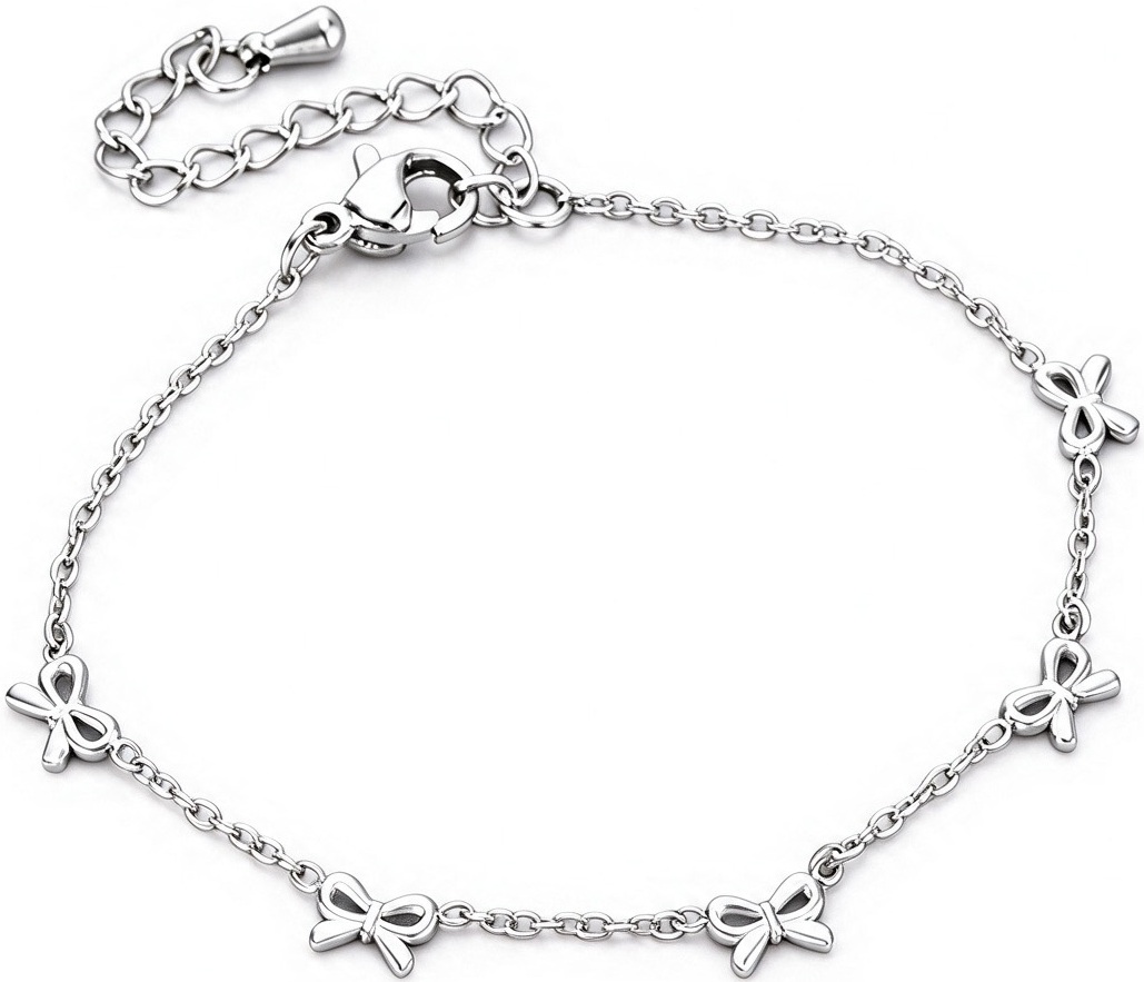 A-A19.2 B2616-050S S. Steel Bracelet Bows 16-21cm