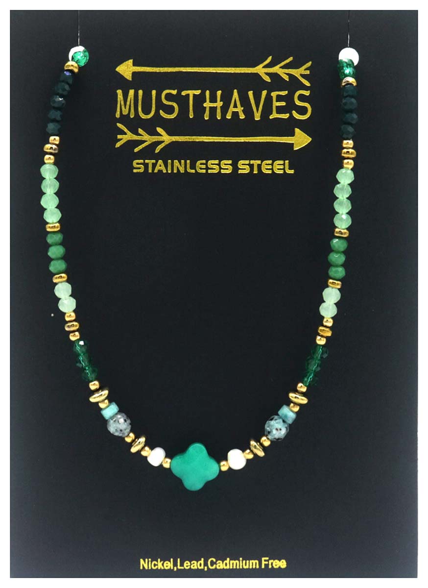 I-B8.3 N221-361 No. 3 S. Steel Necklace 40-46cm