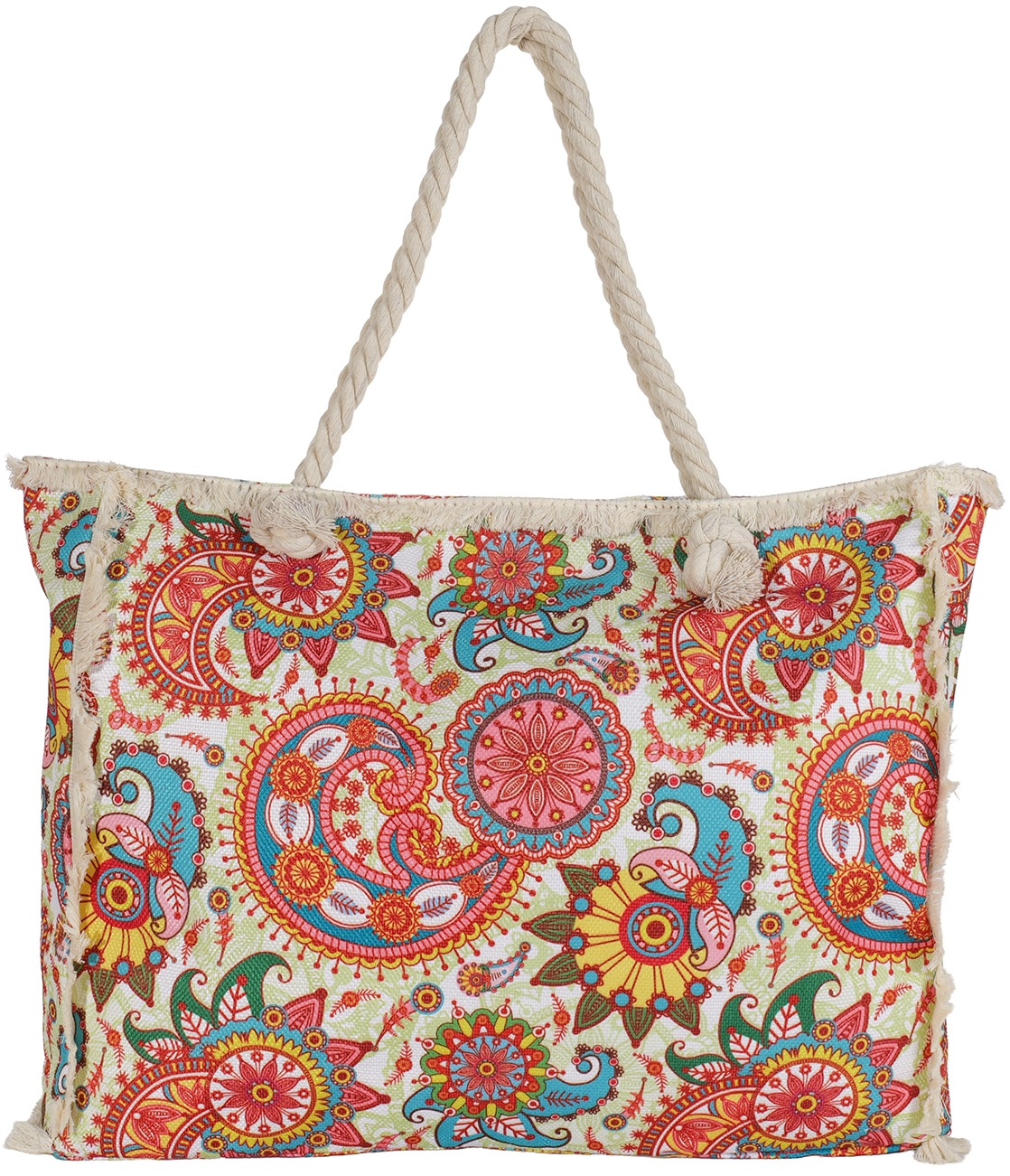 R-C4.1 BAG1111-003-2 Beach Bag with Tassels 50x40x10cm