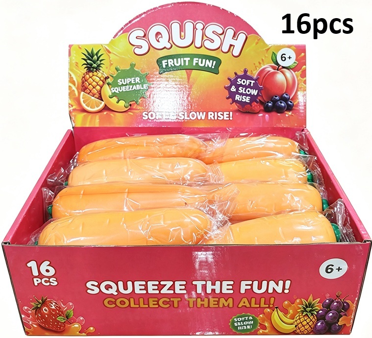 Y-B3.5 TOY2619-087 Squishy Slow Rising Carrot 14cm - 16pcs