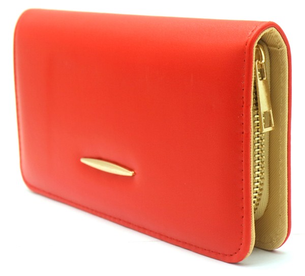 T-J2.2 WA002-003 PU Wallet 21x10.5x3cm Red