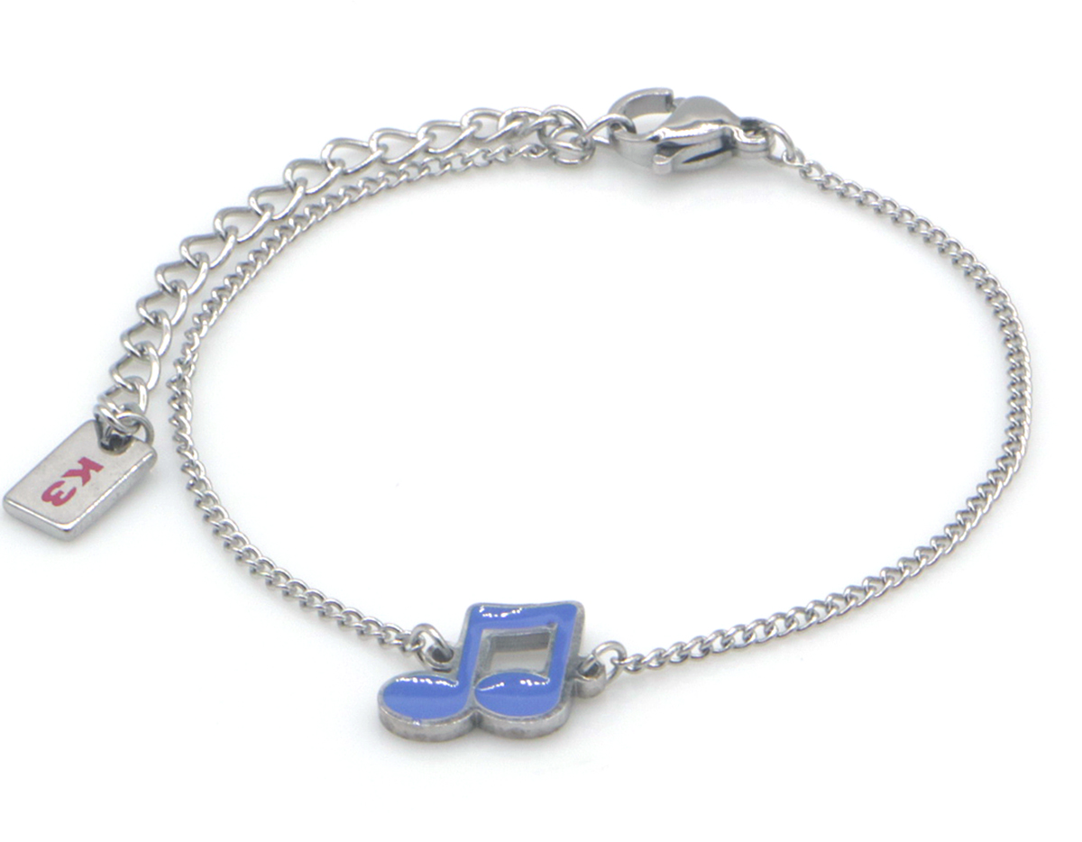 A-E4.3 K3-RBB003 S. Steel Bracelet Music