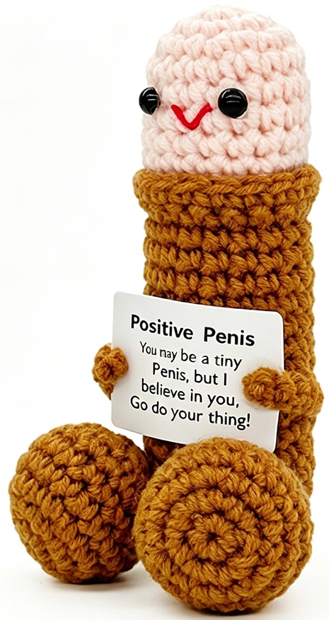 Q-J7.1 T2405-541 Positive Knitted Penis 12cm