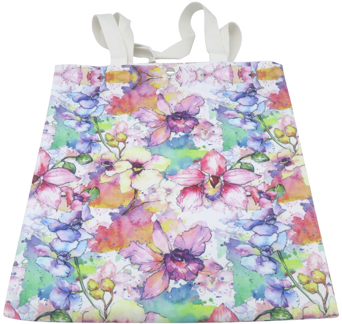 R-H8.2 BAG1023-001-3 Shopper Bag 40x33cm Flowers