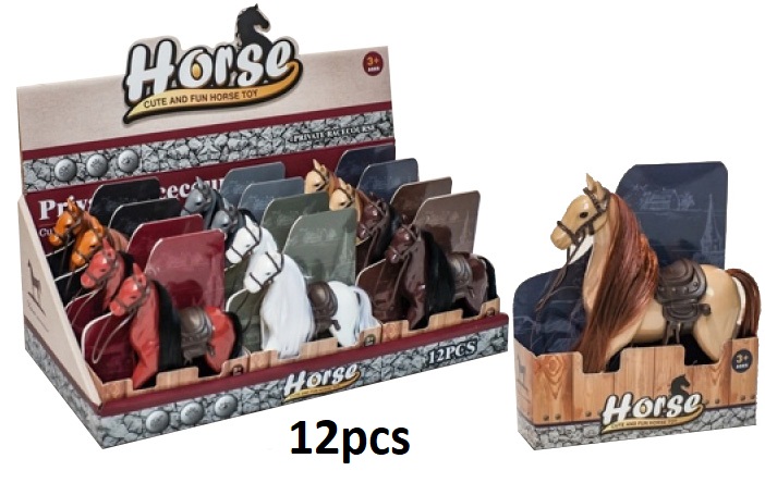 Y-A4.3 WFM897716 Toy Horse 13x10cm - 12pcs