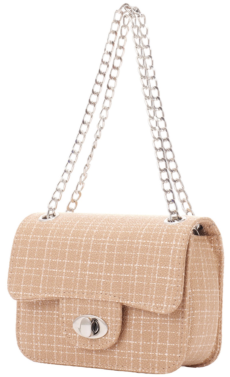 T-N4.1 BAG1117-004-3 PU Bag 18.5x13.5x6.5cm Brown