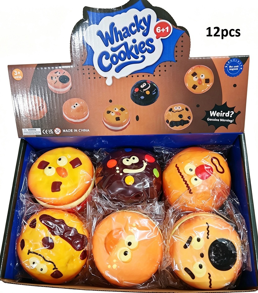 Z-A2.1 TOY2619-137 PU Slow Rise Cookies 8cm - 12pcs