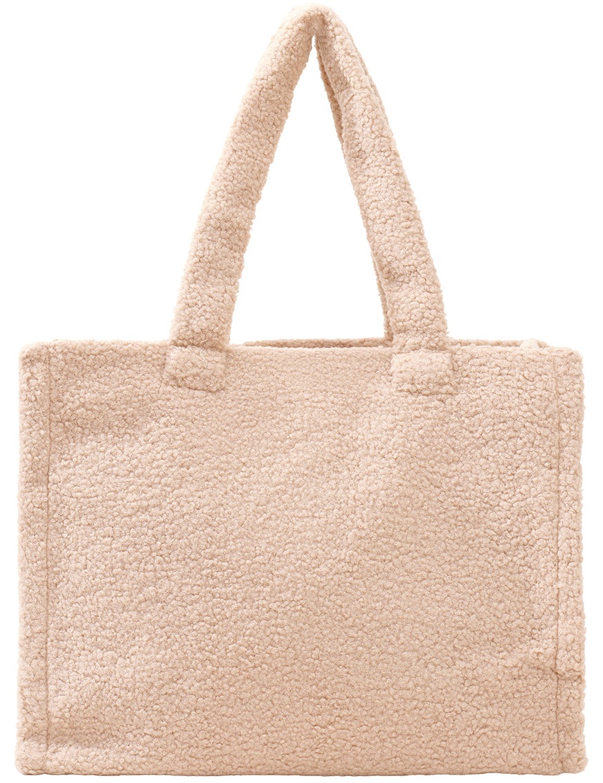 Z-D2.1 BAG1013-001-1 Shopper Bag Teddy 43x30x11.5cm Brown