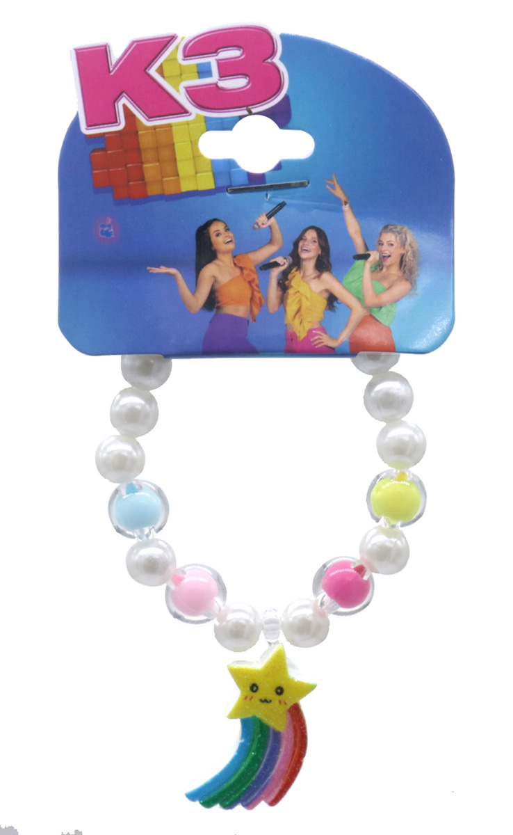 D-F15.1 K3-ZSB025 Bijoux Armband Wit met Ster