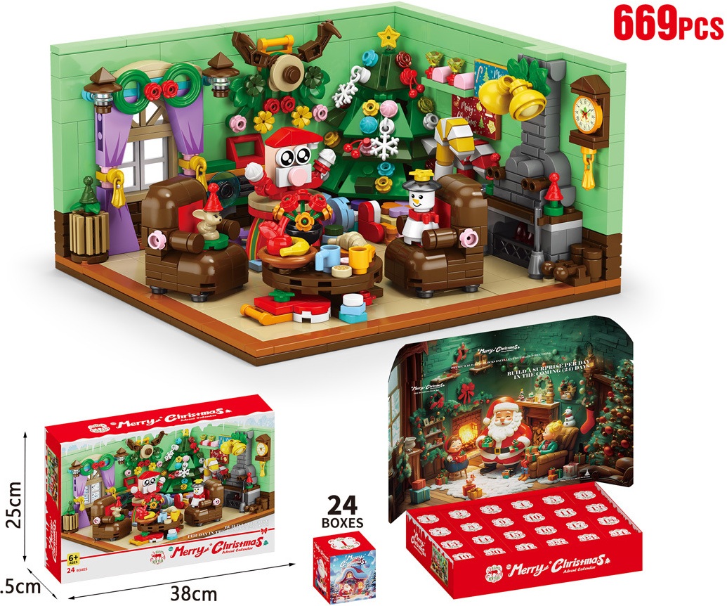 R-P6.2  TOY9159 Mini Building Blocks Advent Calendar Christmas 
